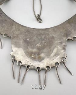 Collier de cou en argent sterling avec aigle Matilda Banteah Zuni RARE Valentino précoce