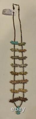 Collier fétiche Zuni du début du 20e siècle taille 27