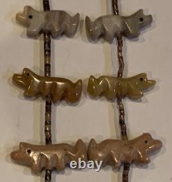 Collier fétiche Zuni du début du 20e siècle taille 27