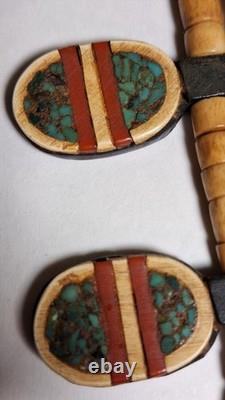 Collier tribal navajo de la fin du 19ème siècle (1800) au début du 20ème siècle (1900)