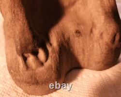 Constructeurs de tertres anciens, statue MISSISSIPPIAN. Garantie ancienne