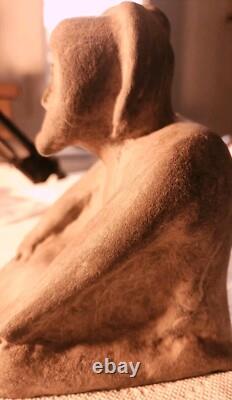 Constructeurs de tertres anciens, statue MISSISSIPPIAN. Garantie ancienne