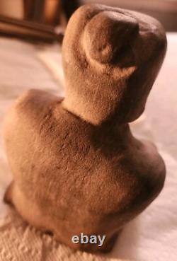 Constructeurs de tertres anciens, statue MISSISSIPPIAN. Garantie ancienne