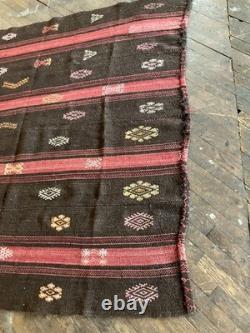 Couverture/Tapis multicolore amérindien tissé à la main fantastique précoce 9'x6