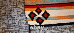 Couverture de cheval tissée rare, simple et vintage, de la tribu amérindienne/navajo.