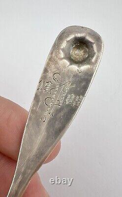 Cuillère en argent coin Navajo en lingot profonde estampée martelée flèche 6 de 1908