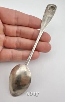 Cuillère en argent coin Navajo en lingot profonde estampée martelée flèche 6 de 1908
