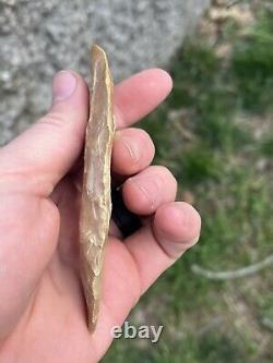 Early Archaic Blade Arrowhead Missouri Ancien Tanthentic Native American Artifa