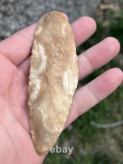 Early Archaic Blade Arrowhead Missouri Ancien Tanthentic Native American Artifa