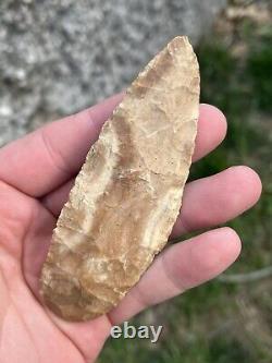 Early Archaic Blade Arrowhead Missouri Ancien Tanthentic Native American Artifa