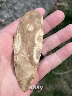 Early Archaic Blade Arrowhead Missouri Ancien Tanthentic Native American Artifa