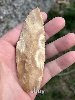 Early Archaic Blade Arrowhead Missouri Ancien Tanthentic Native American Artifa