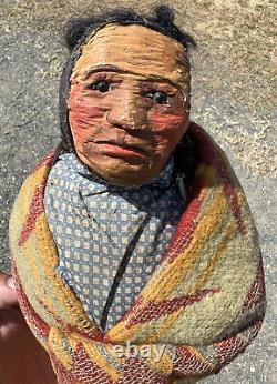 Early Mary Frances Woods 14 Native American Doll Indian Doll Original Fantastic
