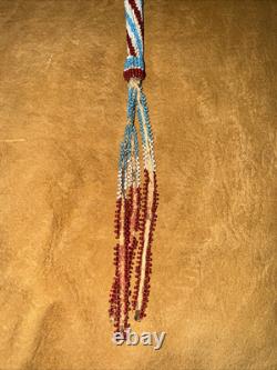 Étui à alène apache ancien des années 1870 ou avant. Superbe pièce d'histoire précoce.