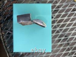 Exemple précoce rare de boîte à pilules en argent sterling navajo