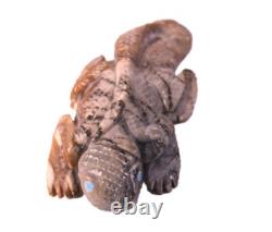 Fétiche de lézard Zuni très détaillé par Hudson Sandy, début du XXIe siècle