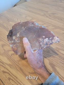 Fossile de hache géante, effigie en pierre amérindienne, art rupestre, artefacts, outils