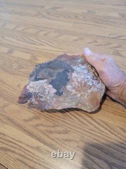 Fossile de hache géante, effigie en pierre amérindienne, art rupestre, artefacts, outils