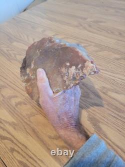 Fossile de hache géante, effigie en pierre amérindienne, art rupestre, artefacts, outils