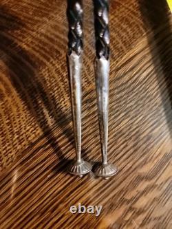 GRAND Bolo Tie en Argent Sterling avec Turquoise Sculptée de Chef Indien Francisco Gomez