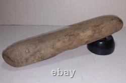 Grand 12 1/2 Authentic First Amérindian Indian Grinding Stone Pestal -plus