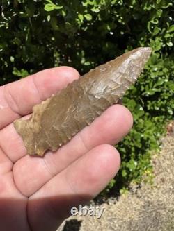 Grand Ancien Authentique Très Beau Point de Flèche en Pin de l'Est du Mississippi