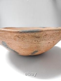 Grand Bol à Pâte en Poterie Antique Pueblo / Indien de Mission