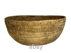 Grand bol en panier NAVAJO / Dine amérindien du Sud-Ouest 12,75