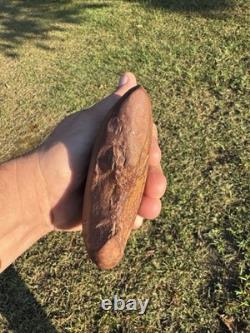 Hache en argile de type lapin à oreilles très rare du Mississippi nord