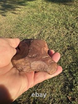 Hache en argile de type lapin à oreilles très rare du Mississippi nord