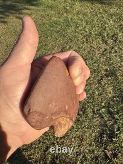 Hache en argile de type lapin à oreilles très rare du Mississippi nord