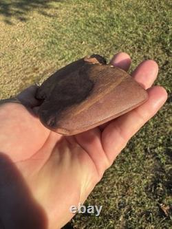 Hache en argile de type lapin à oreilles très rare du Mississippi nord