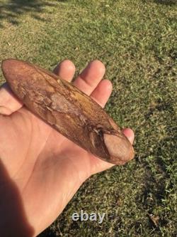 Hache en argile de type lapin à oreilles très rare du Mississippi nord