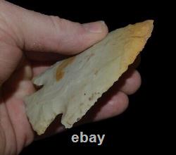 Hardin Pickaway Co Ohio Flint Ridge Indian Arrowhead Artifact Relic Rogers Coa<br/> 
	<br/>
Traduction en français: Hardin Pickaway Co Ohio Flint Ridge Indian Arrowhead Artifact Relic Rogers Coa