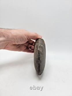 Homme Primitif Tête de Hache en Pierre à Rainure 3/4 6 1/2 x 4