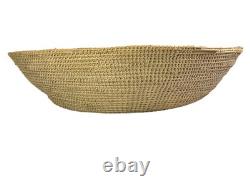 Immense bol de panier Navajo / Dine amérindien du Sud-Ouest 21 pouces de large