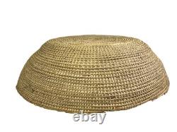 Immense bol de panier Navajo / Dine amérindien du Sud-Ouest 21 pouces de large