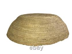 Immense bol de panier Navajo / Dine amérindien du Sud-Ouest 21 pouces de large