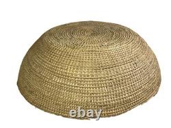 Immense bol de panier Navajo / Dine amérindien du Sud-Ouest 21 pouces de large