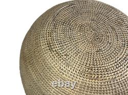 Immense bol de panier Navajo / Dine amérindien du Sud-Ouest 21 pouces de large