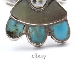 Important Navajo Joe Zunie en argent sterling tête de bélier taille 6