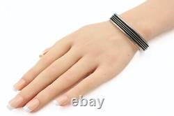 Incroyable bracelet en argent sterling navajo en manchette de Gail Bird Yazzie Johnson
