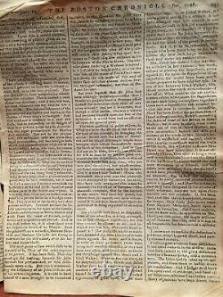 Journal 1768 Boston Mohawk Cherokee Native American Early Us