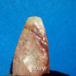 Lame de couteau archaïque précoce colorée de 5-1/16 Authentic Nebraska Arrowhead