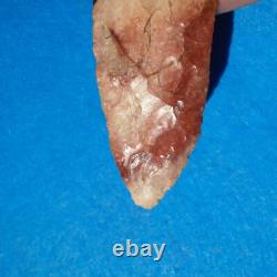 Lame de couteau archaïque précoce colorée de 5-1/16 Authentic Nebraska Arrowhead