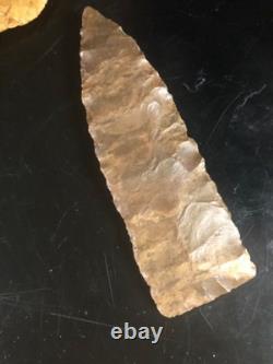 Lance très fine du début de l'archaïque, trouvée à Ky Creek, Brown Dover