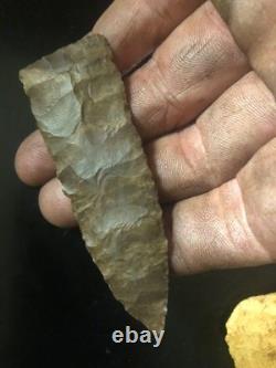 Lance très fine du début de l'archaïque, trouvée à Ky Creek, Brown Dover