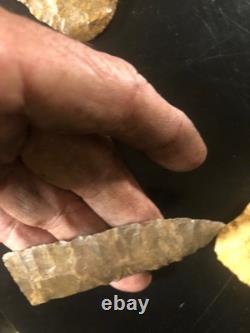 Lance très fine du début de l'archaïque, trouvée à Ky Creek, Brown Dover