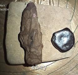 Lot de 18 artefacts amérindiens shawnee anciens trouvés à Chaplin Hill Wheeling