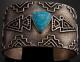 Magnifique Argent Turquoise Tufa Cast Arrowhead Bracelet Stanford Yazzie Sp32c